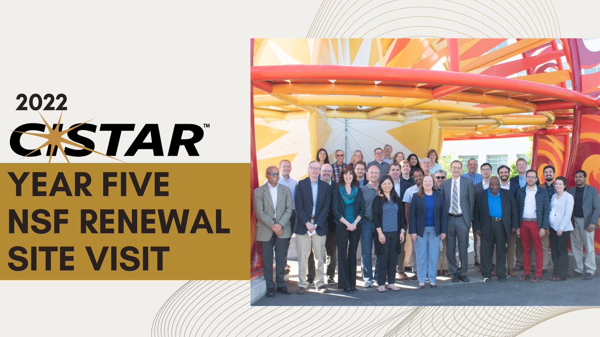 CISTAR_ERC's tweet photo. Thank you, @NSF for another excellent site visit and for providing our team with great feedback! Check out our first [partial] team photo since 2019! #nsferc #engineeringresearchcenter #decarbonization #energy https://t.co/qQiM2LW9Nx