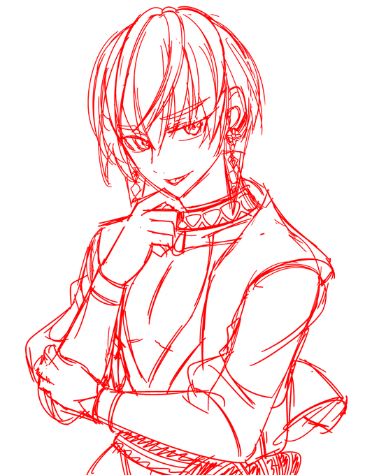 にじさんじのキャラクターを
練習してみようと思い、
イブラヒムくんを描いてみました。
見た目が凄い好き。褐色に弱い・・ 