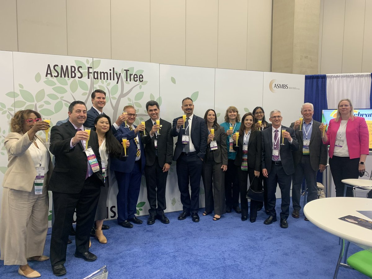 A celebration toast at .@ASMBS recognizing those who passed the FPD Bariatric examination. Thanks to @DrEricDeMaria and @JaimePonceMD and @BuyskeJ for leading us to this historic point.