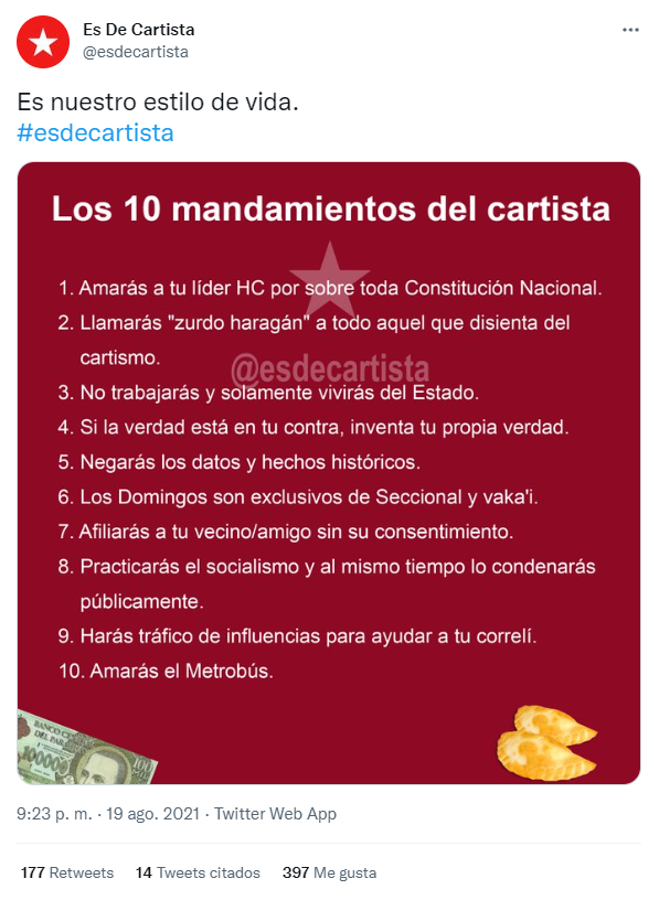 esdecartista's tweet photo. @nicomen31 Si tenemos mandamientos y todo... Qué te pasa? https://t.co/Jy6xwGzLBW