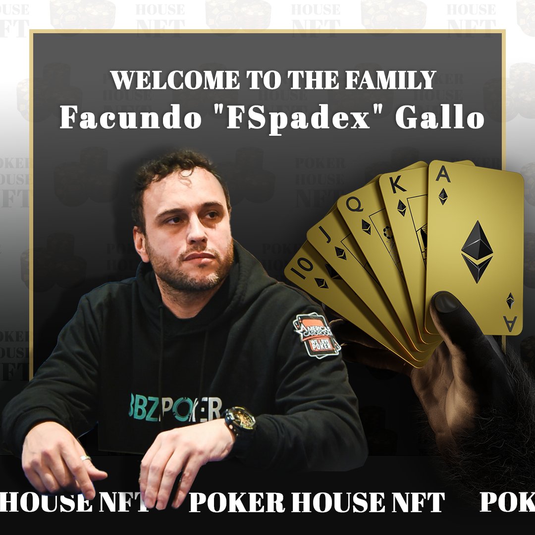 PokerHouseNFT's tweet photo. Say hello to @fspadex 🥳️
Good to have you on board! https://t.co/R7UFz8fUok