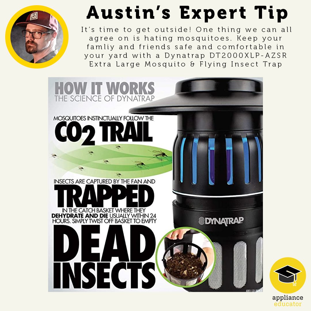app_educator's tweet image. As the weather heats up and time is being spent outside, don't let the mosquitoes get the best of you. Try out this insect trap by Dynatrap 🦟

Shop now here: amzn.to/3x6KVU0