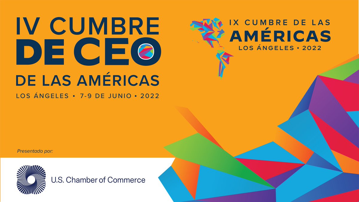 Mañana estaré en la IV Cumbre de CEO de las Américas de <a href="/StateDept/">Department of State</a> <a href="/USAenEspanol/">USA en Español</a> y <a href="/USChamber/">U.S. Chamber</a> -el foro oficial del sector privado de la IX <a href="/CumbreAmericas/">Departamento de Cumbres de las Américas - OEA</a>- en diálogo para fortalecer los sistemas de #Salud y construir economías saludables Registro virtual: bit.ly/3MqiaXQ