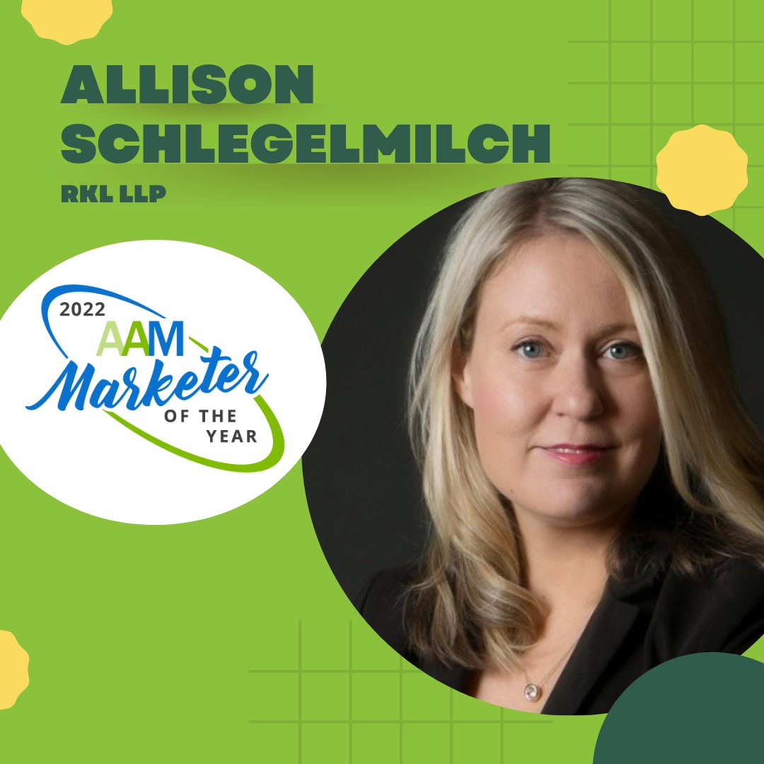Join us June 14 as <a href="/BeSarahMarie/">Sarah Cirelli</a>, AAM's 2021 MOY, leads us in a conversation with AAM's 2022 MOY, Allison Schlegelmilch!

Learn more about Allison's experience and how she leads her team, their strategies, and best practices. ow.ly/Efo150JpyoS

#AAMKT #AccountingMarketing