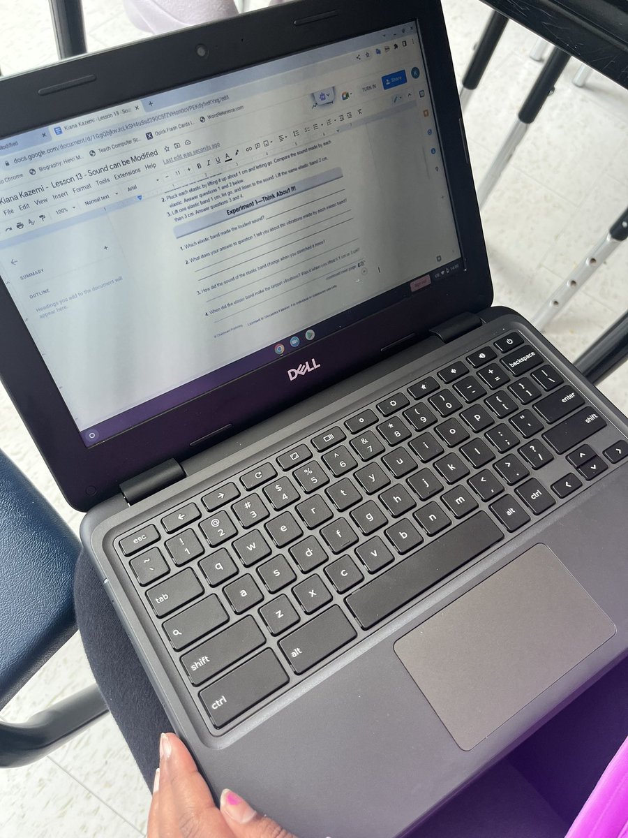 In Science today the students explored how sound can be modified through a few experiments -