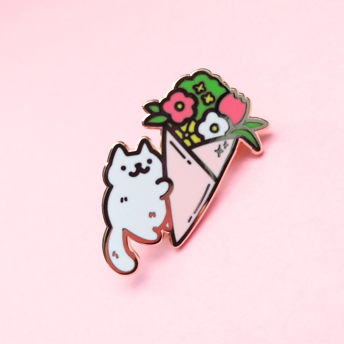「New cat pins releasing today 😊🐾 」|Crow 🌱 Promise Garden!のイラスト