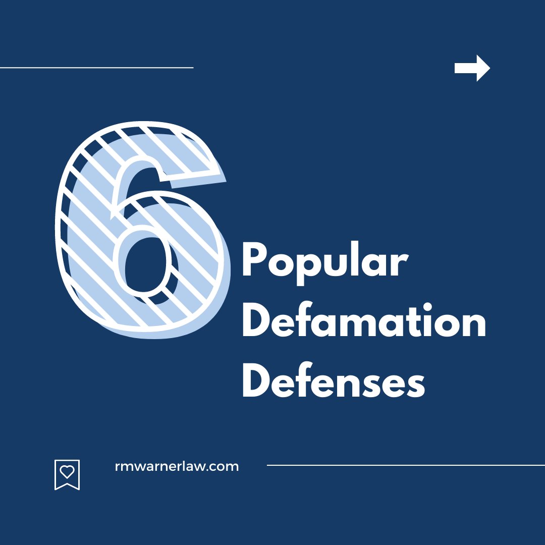 DanWarnerLawyer's tweet image. #Defamation is decided on a case by case basis so it is critical that you have a #defamationattorney who will find the best defense for YOU with your given circumstances. A #Defamationlawsuit can be daunting, but your defense doesn't have to be. Contact @RMWarnerLaw1 today!
