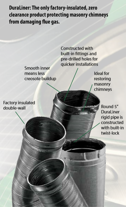 What makes DuraVent / Hart and Cooley's DuraLiner different from the rest? For starters, it's the only factory-insulated, zero clearance product protecting masonry chimneys from damaging flue gas! #TechTuesday #Innovation #Duravent #hartandcooley