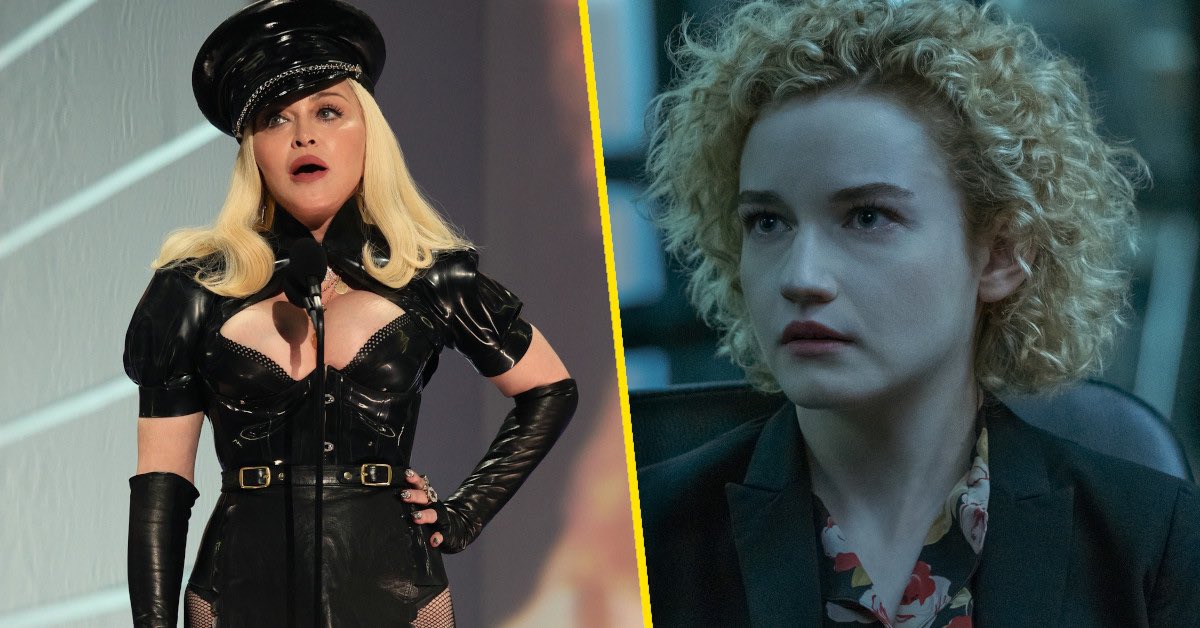 PCFpodcast's tweet photo. Ozark star Julia Garner is the front-runner to play Madonna in the upcoming biopic.#Madonna https://t.co/DwD63a1tDb