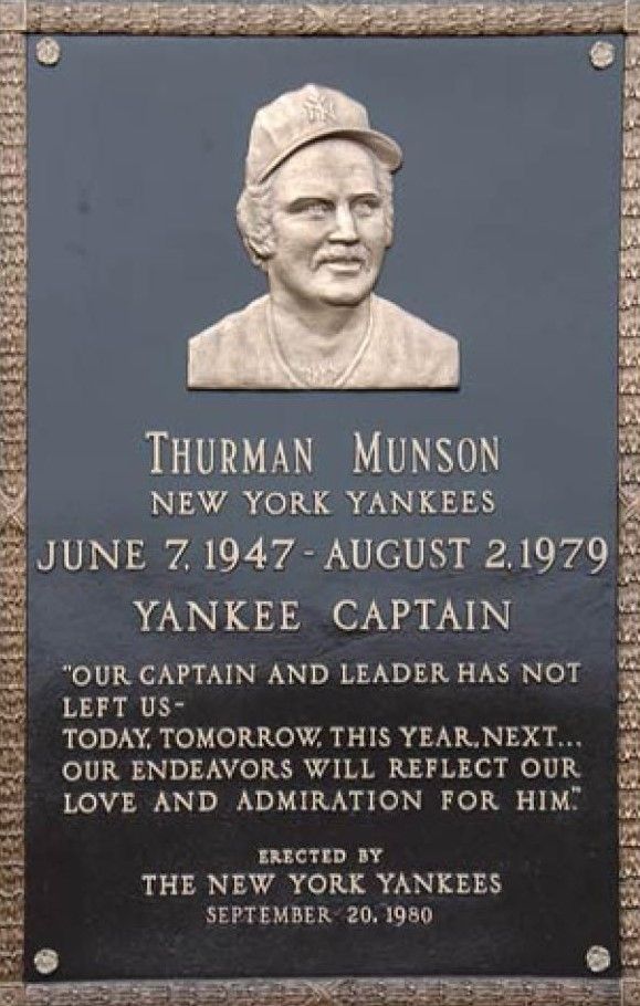 Thurman Munson would\ve been 75 today. Happy Birthday and RIP to the Captain. 