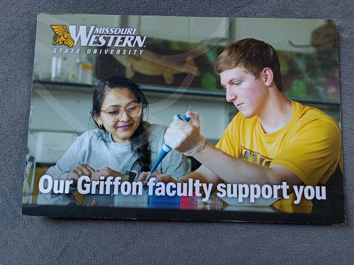 NewtFly's tweet image. My colleague in the Biology Dept, Dr. Tilo Roy, is on the latest @MissouriWestern mailer! 🎉🎉 

She's even nicer in person!