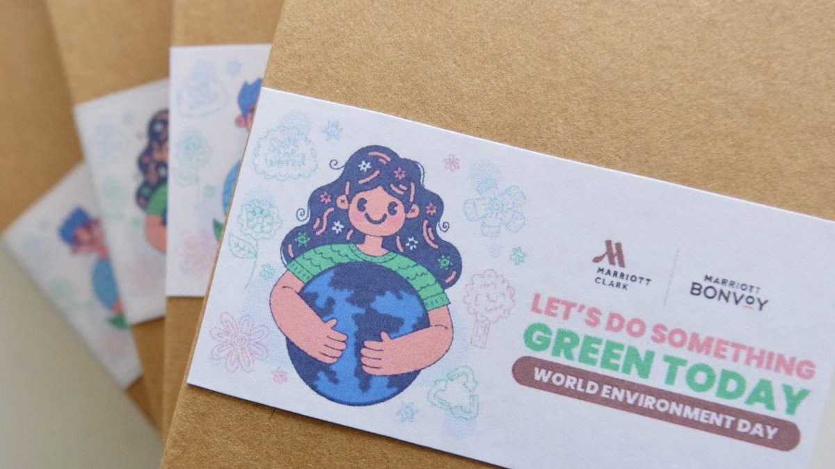 Clark_Marriott's tweet photo. ๐๐จ๐ฐ ๐๐ข๐ ๐ฒ๐จ๐ฎ ๐ฆ๐๐ซ๐ค #WorldEnvironmentDay? #MarriottBonvoy Elite members can get their own ๐๐๐๐ฆ๐ฆ ๐ฆ๐ง๐ฅ๐๐ช ๐ฆ๐๐ง when they check in at #ClarkMarriottHotel. #ExperienceItFIRST https://t.co/vUTH1Q0efF