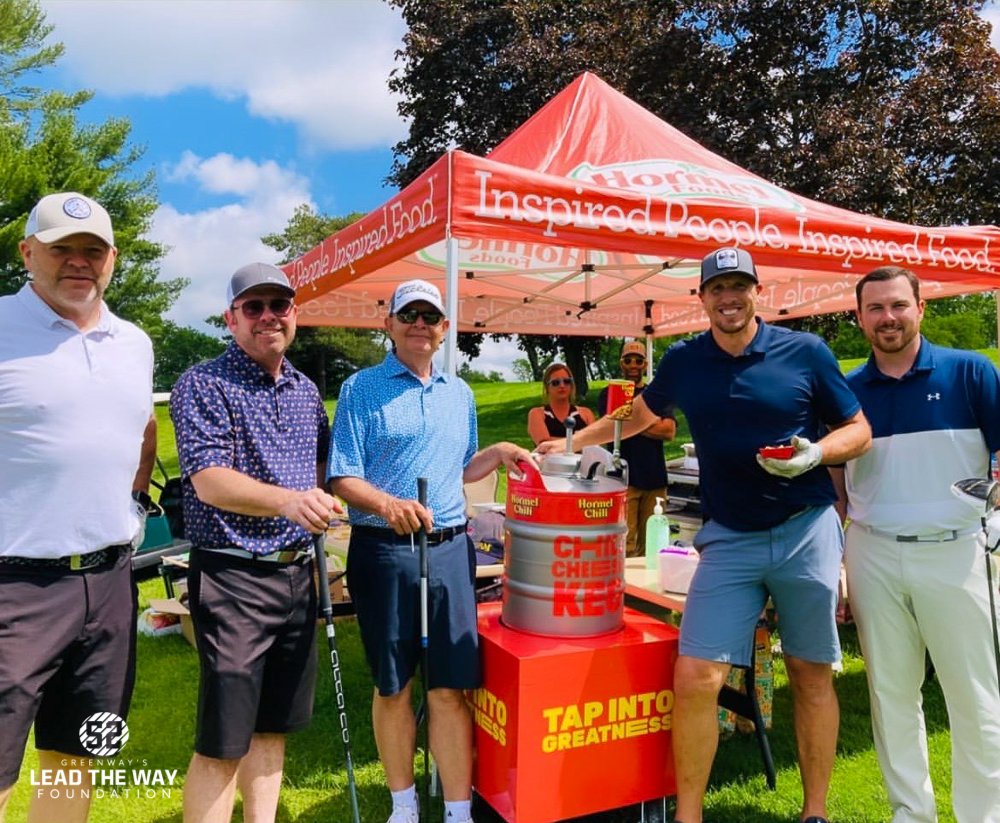 LeadtheWay52's tweet photo. Nearly $350,000 raised at our 6th annual celebrity #CharityGolf tournament yesterday! Thank you to everyone that came out to support our outreach programs for the #LeadtheWayFoundation  | For more photos: https://t.co/fPZM2UyqJY | @chadgreenway52 https://t.co/z1osbddplD