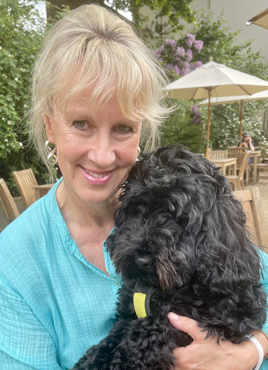 MaryLoudonNovel's tweet photo. It’s a pathetic excuse for photo-sharing, I know, but I am so in love with my dog … &amp; to think I swore I’d never have one. 

#dogsoftwitter  #cockerpoos  #love  #cuddles https://t.co/pTEHVtHKBJ