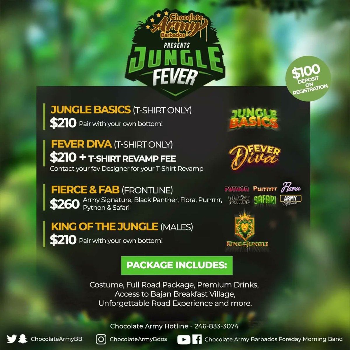 CropOverHUB's tweet photo. 🇧🇧 All roads lead to BUSHY PARK with Chocolate Army Barbados for Foreday Morning 2022. 🔥🥳🎊
Tick tock ⏳...time to #getinyasection and take advantage of these fantastic discounts!
Follow and DM @ChocolateArmyBB for more information! https://t.co/QQ6hAO2ACg