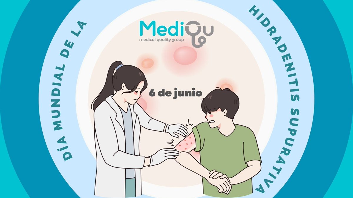MediQuGroupCo's tweet photo. Esta enfermedad se caracteriza por la aparición de nódulos y abscesos recurrentes en axilas, ingles, región perineal y/o perianal, mamas y glúteos, que derivan en fístulas drenantes y cicatrices.  #HidradenitisSupurativa https://t.co/61RZNj7NfE