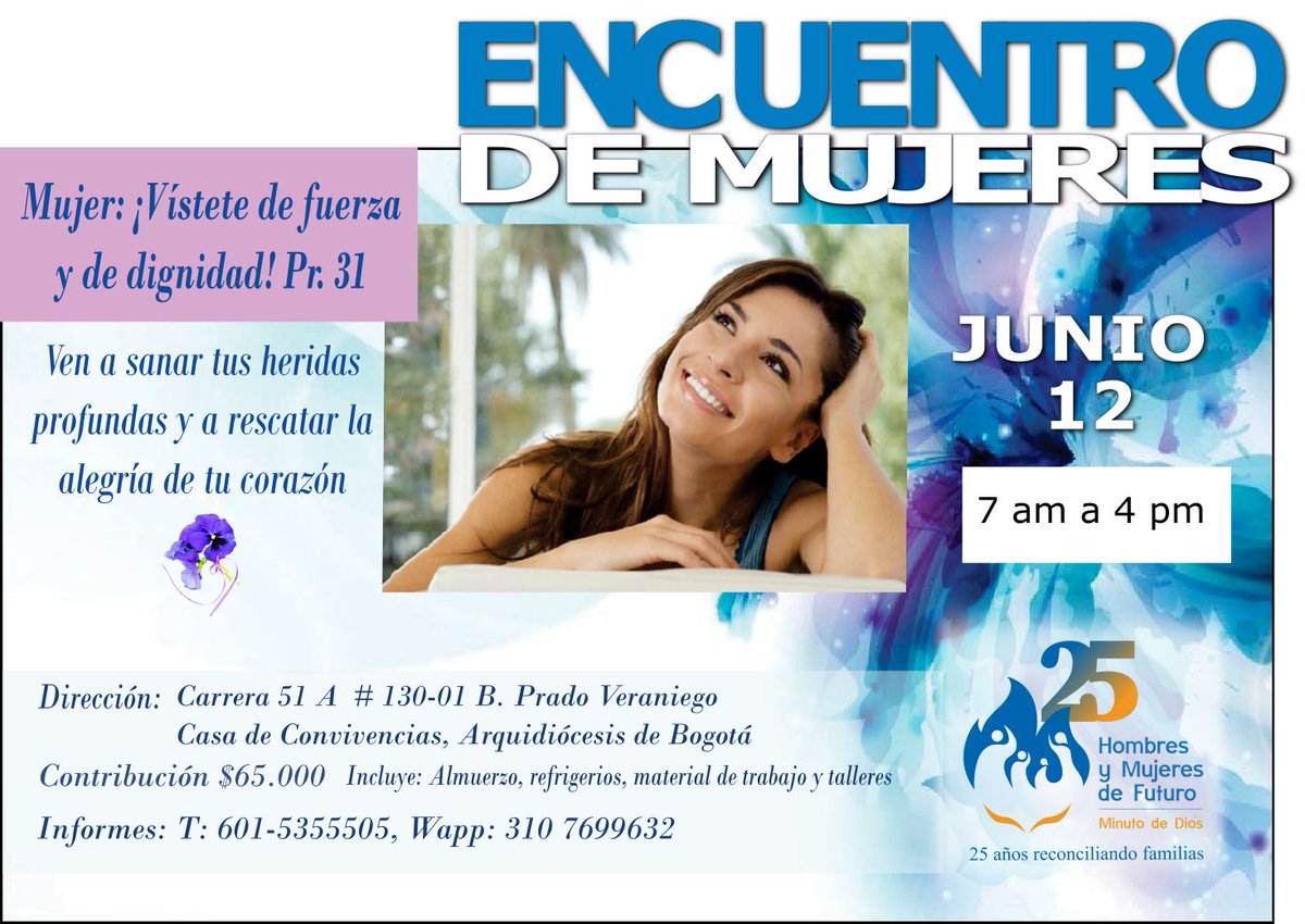 HyMFuturo's tweet photo. ¡Mujer, una experiencia que cambiará tu vida!
 Para un momento; deja el agite de la vida diaria y aprovecha esta oportunidad. Te sorprenderás de los resultados. T: 601-5355505, cel: 310 7699632 https://t.co/Cf5MYF9sAC