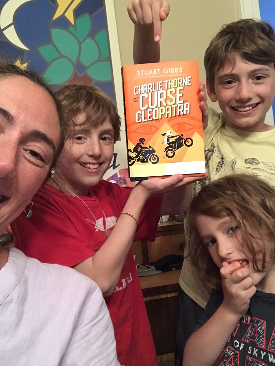 srothman02's tweet photo. ⁦@AuthorStuGibbs⁩ much excitement in our house today !!!!!! https://t.co/3LHqds3GxQ