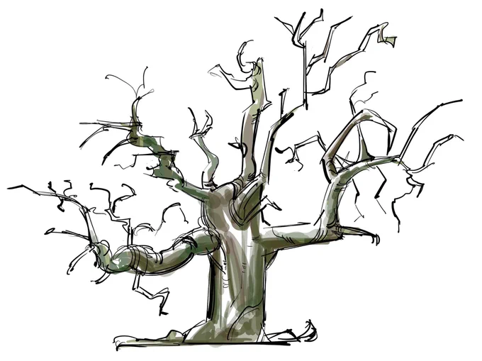 Lookat the very cool trees I drew the other day ‼️ 