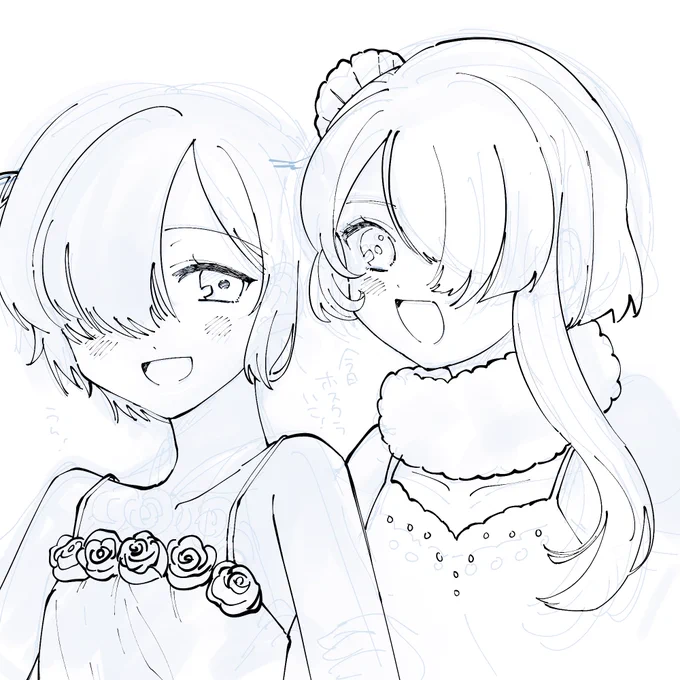 朝活(幻覚の百合です…………………)