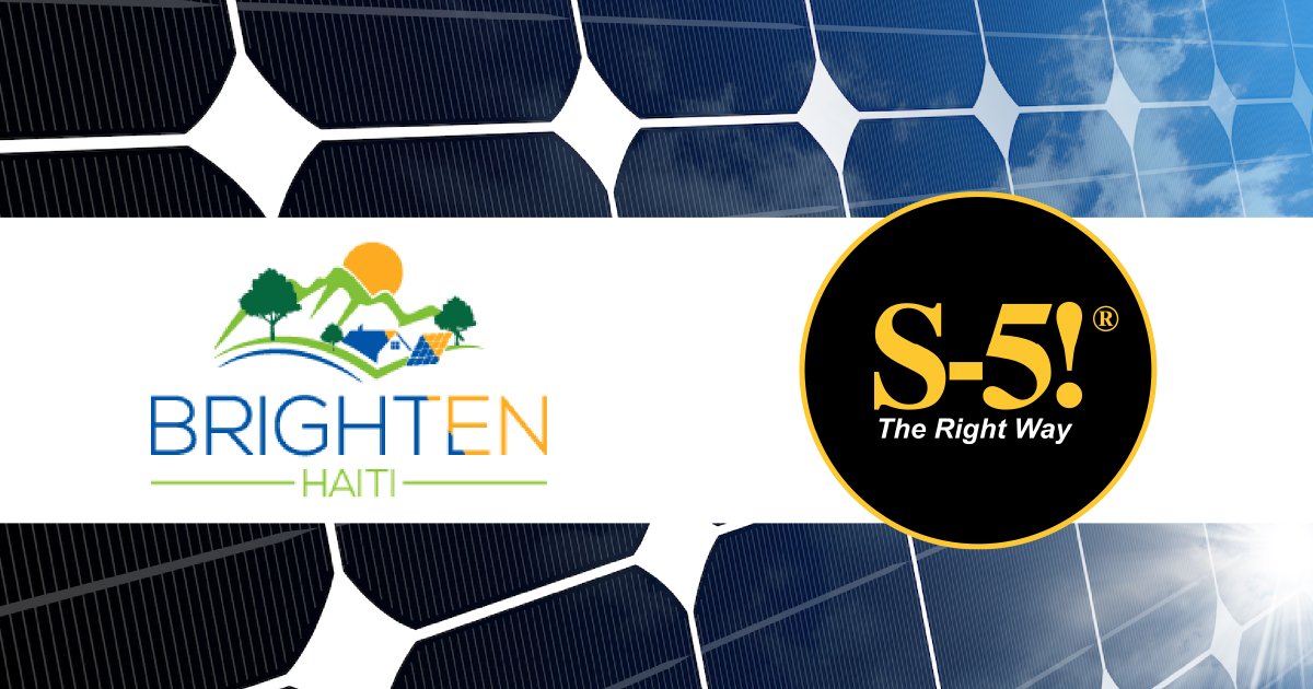 S5_Attachments's tweet photo. Did you know in #Haiti less than 40% of the population has access to electricity? In honor of #NationalRoofingWeek & @crcanews, theme today is #charitableprojects. #Solarinstall on 3 #schools & clinic. 6kw, 30 modules. @S5_Attachments donating attachments. https://t.co/HV60QPSO37 https://t.co/IJVizZszR4