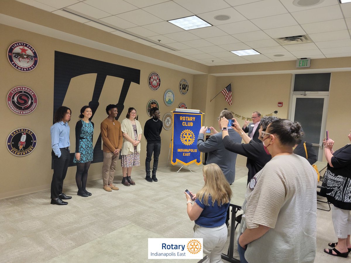 Behind the scenes: Warren Central Scholarship Winners join us to accept their scholarships. Join us June 21st for our 2022-23 club officers installation ceremony #Rotary #IndyEastRotary #Rotary6560 #ServeToChangeLives