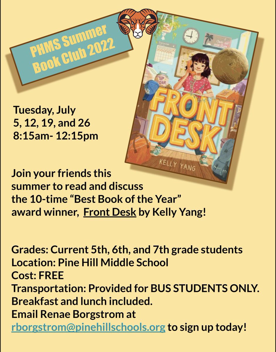 GlennElementary's tweet photo. 📣Attention current Glenn 5th graders! 
Check out these cool Summer Book Clubs!!! https://t.co/fGkZmL7z6G