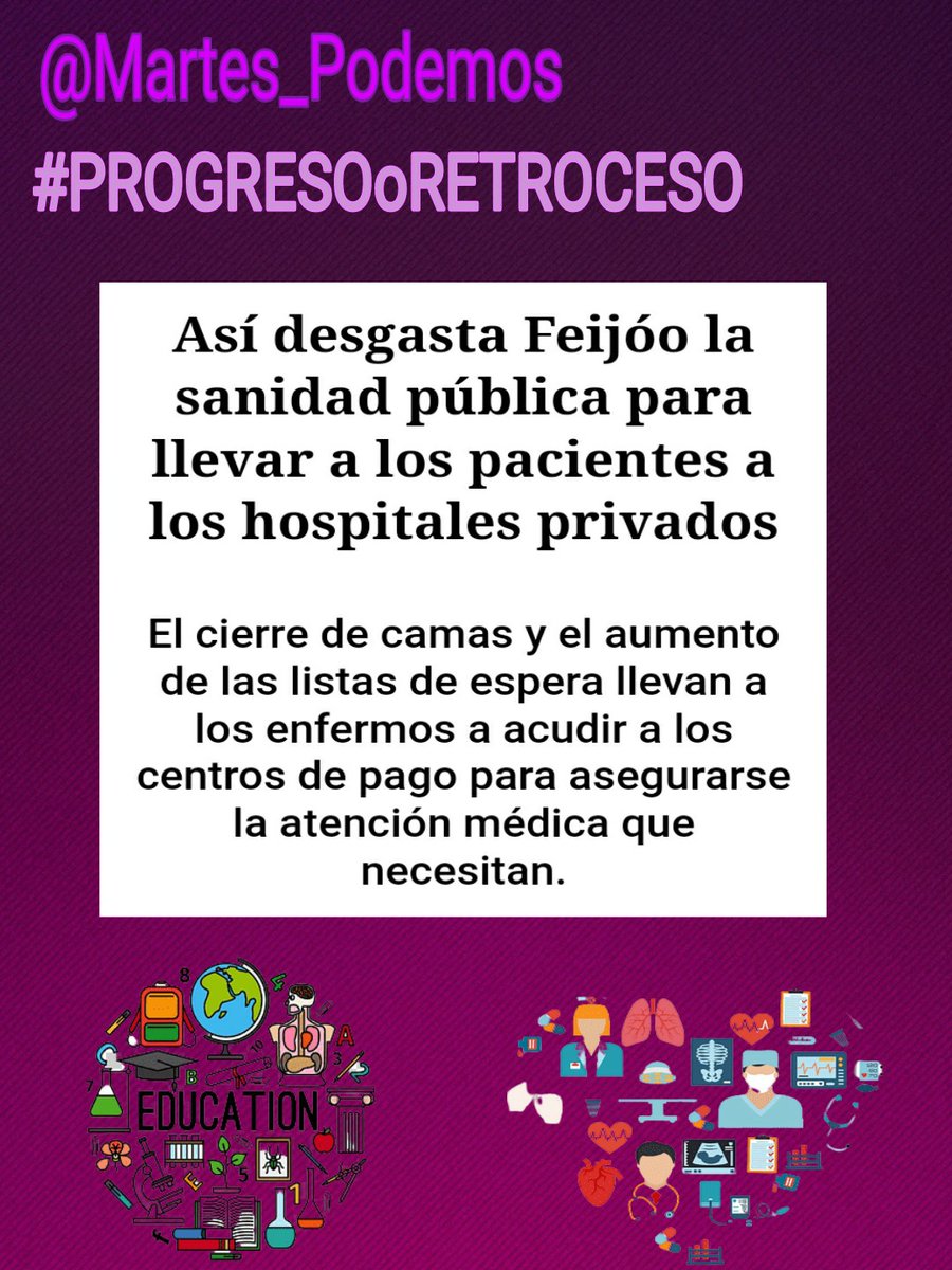 DINGO40378066's tweet photo. El sistema que quiere imponer Feijoó en la sanidad es el que se utilizaba hace 50 años.
Que tienes que operarte de algo, vendes 1 ó 2 fincas y ya tienes dinero para ir a la privada.
Pero ¿Y el que no tiene fincas?
🤷
#ProgresoORetroceso https://t.co/QtMIL4YOqx