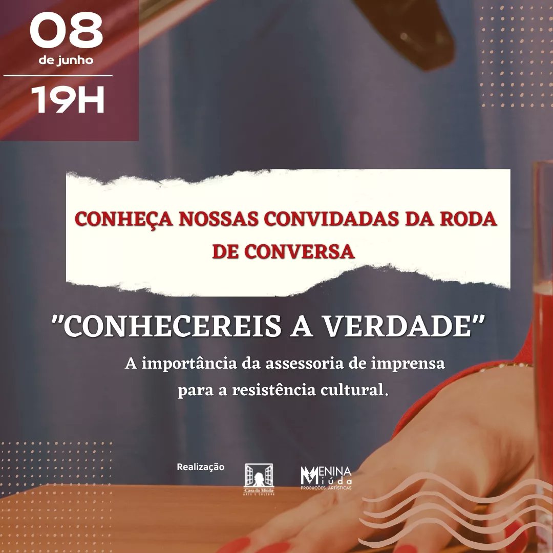 casadamiuda's tweet photo. 😍ENCONTRO DE MILHÕES!!!
🗣Se liguem nas nossas convidadas que estarão participando da nossa roda de conversa essa semana.
👏Vai ser paulera, né?! Então acorda o Pedrinho, marca na agenda e ventimbora pra cá!
#casadamiuda #imprensa #jornalismo #cultura #combateaviolencia https://t.co/mDdiDMv7CO