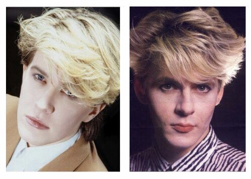 Duran Duran’s Nick Rhodes making sure the world knows he is indeed *not* David Sylvian.