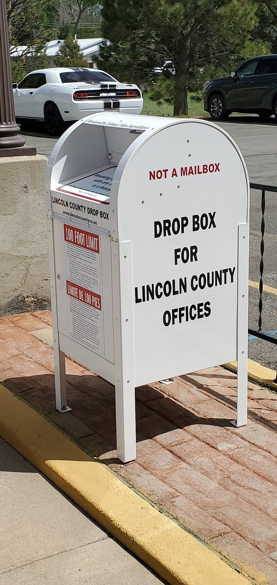 Lincoln County 24-hour ballot drop boxes are now open!  Drop your voted ballots off in Limon (east side of the town hall) or in front of the courthouse in Hugo. Boxes close at 7:00 p.m. on June 28 (election night).
#copolitics #Election2022 #ElectionIntegrity