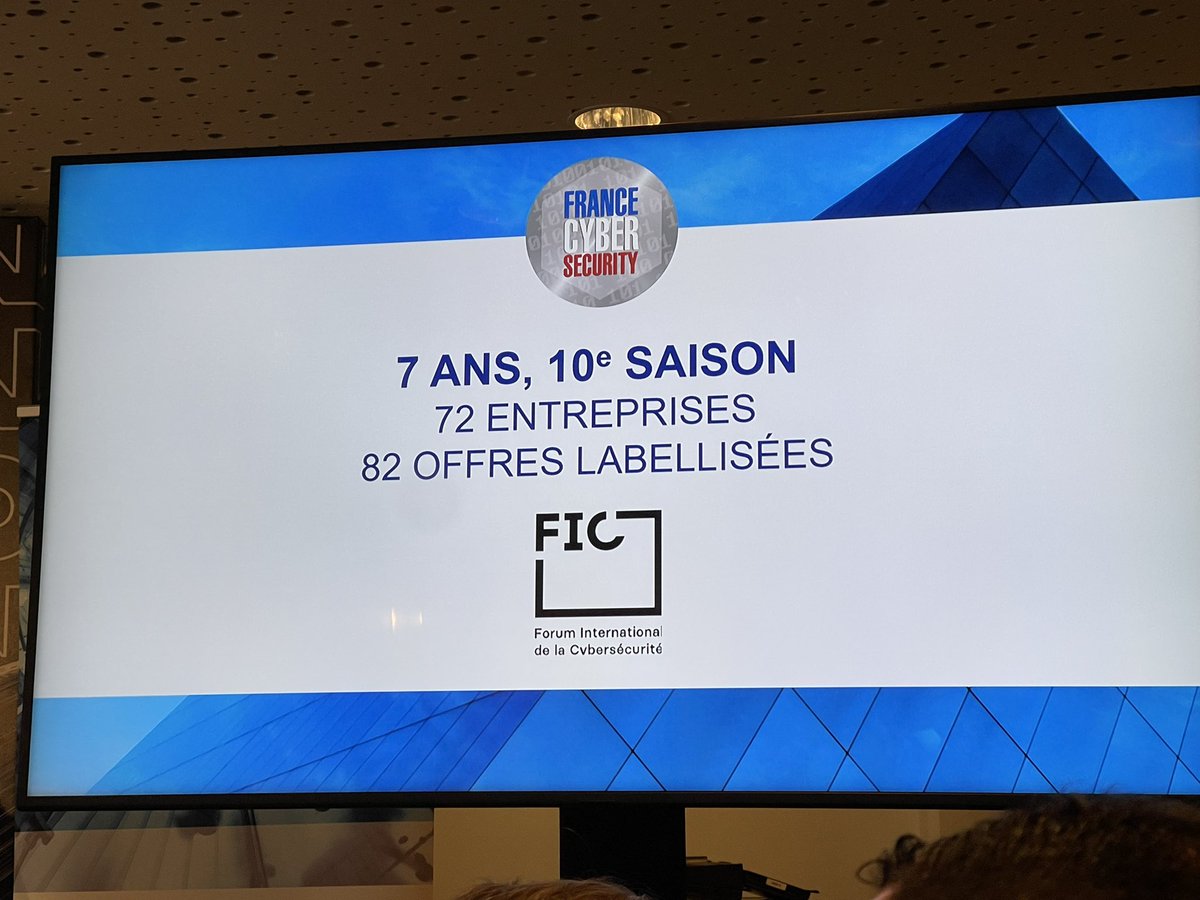 Brightw88249263's tweet photo. C’est un grand honneur de recevoir, au @FIC_eu, le trophée du label « France #Cybersecurity » pour notre offre « Audit et conseil »

Celui-ci atteste de la rigueur de notre offre et renforce notre positionnement souverain après l’obtention de la qualification #PASSI de @ANSSI_FR https://t.co/wW9W92TK1a