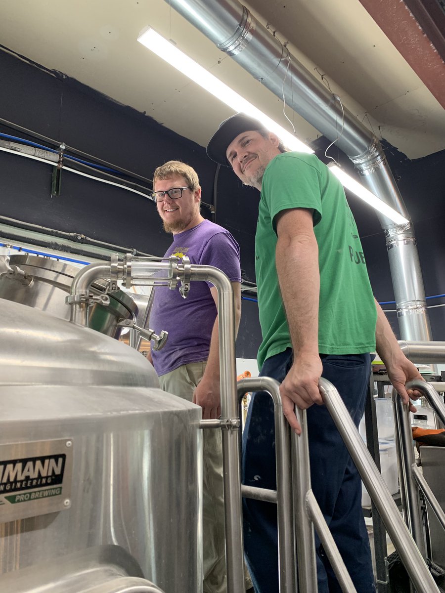 Collaboration brew day at <a href="/diametricbrewco/">Diametric Brewing Company</a> in preparation for their anniversary party in July. Here’s Sean and Brian getting started on a dry-hopped honey pilsner.