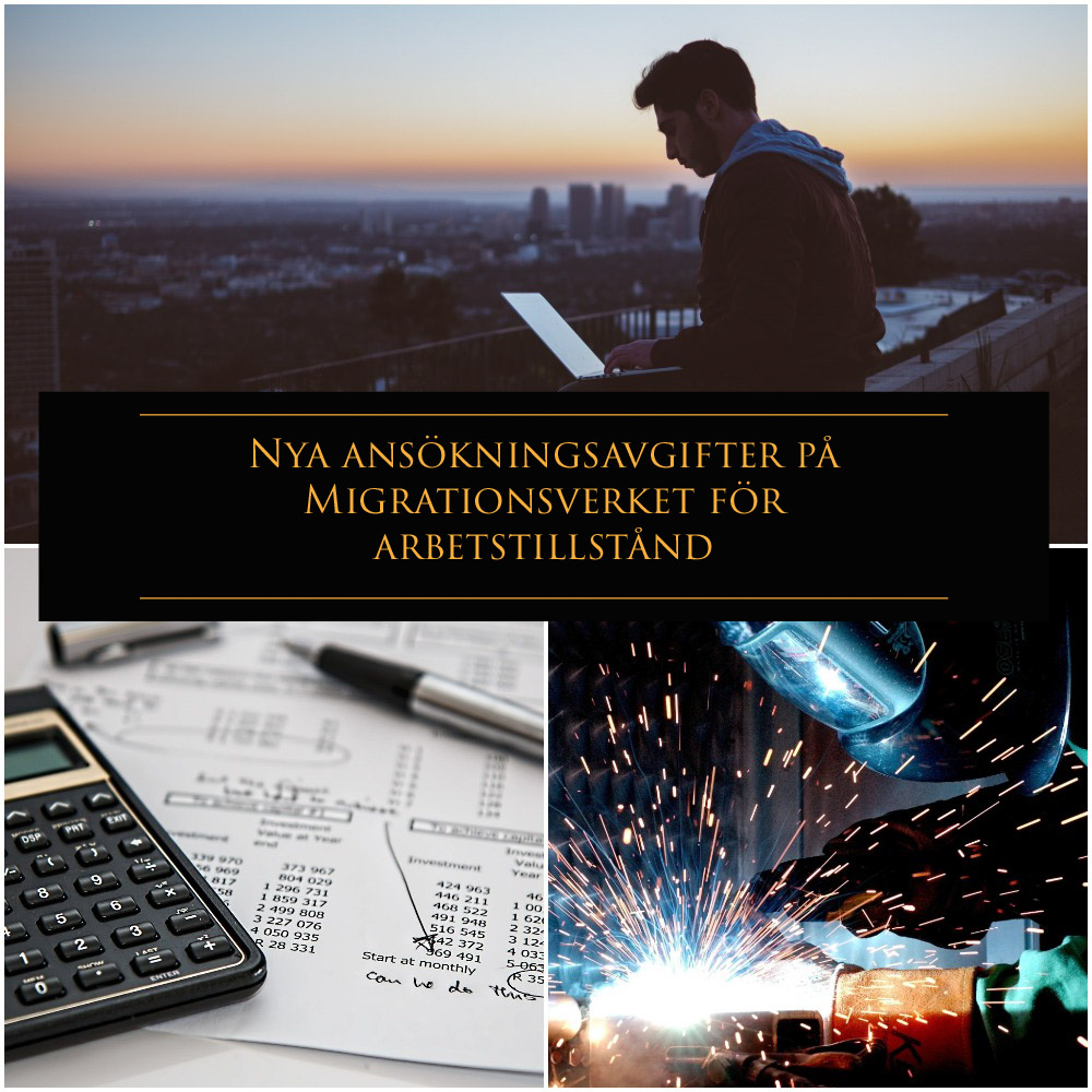NYA ANSÖKNINGSAVGIFTER- ARBETSTILLSTÅND

Den 1 juni 2022 trädde nya regler i kraft gällande arbetstillstånd. Samtidigt höjde Migrationsverket ansökningsavgiften för dig som vill ansöka om arbetstillstånd i Sverige till 2 200:-.

Läs mer nedan:
migrationsverket.se/Privatpersoner…