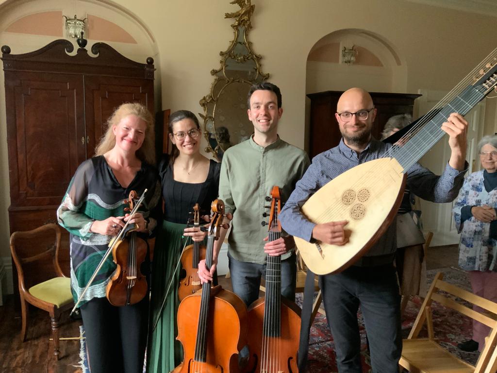 Party time for our Patrons &amp; Friends with music from Rachel Podger, Cristina Prats Costa, Nathan Giorgetti and James Bramley. Patrons and Friends are at the heart of the festival, enjoying priority booking amongst other benefits. Want to join us?
breconbaroquefestival.com/support