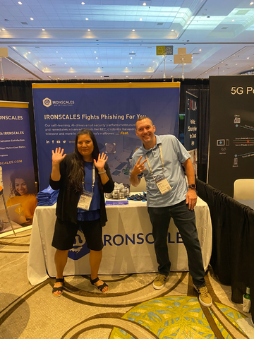 IRONSCALES's tweet photo. At @TheITNation Secure this week? Stop by #IRONSCALES' Booth (#533) to learn about the benefits of becoming an IRONSCALES' MSSP partner! And don't forget to say "hi" to IRONSCALES Channel Sales Director Mike Golz & Channel Account Manager Sugey Rostran.
#TheITNation #ITNSecure22 https://t.co/AyOdVMj1Ij