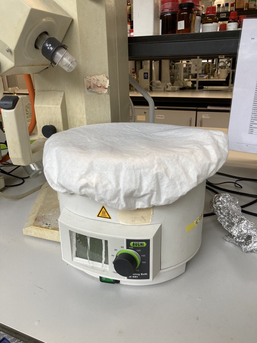 MartaPrezLlore1's tweet photo. Keep your rotary bath full and clean with a shower cap #labtipsandtricks https://t.co/M8Dib7IQCx