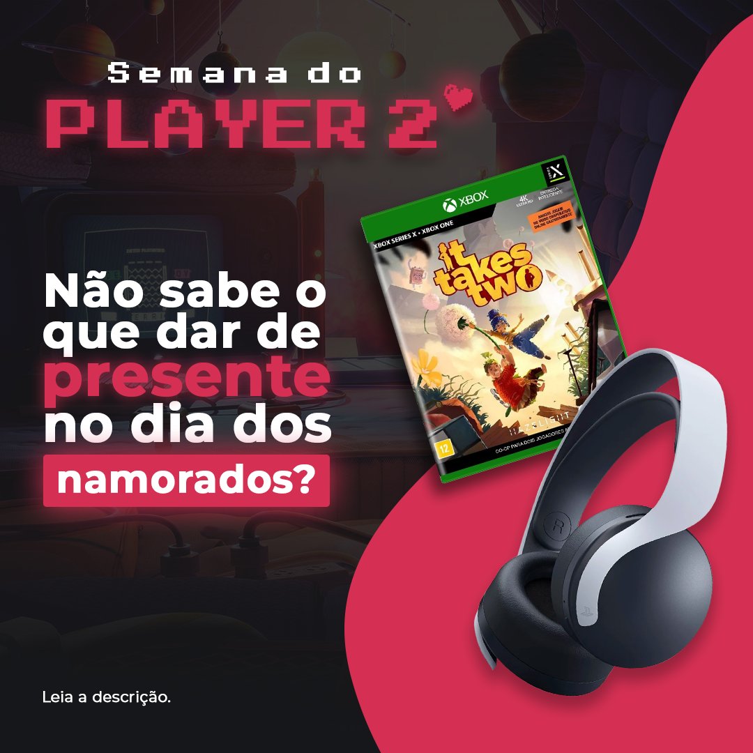 LojaShopB's tweet photo. Tic Tac, Tic Tac... O tempo está passando! ⏰

O dia dos namorados está chegando e você sequer saber o que vai dar de presente para seu parceiro(a) gamer?

Fizemos uma lista TOP pra você garantir AGORA no nosso site!

https://t.co/B4lDUDf4sW

👀 Dica extra: use o cupom PLAYER2 https://t.co/k5rMJJNpAn