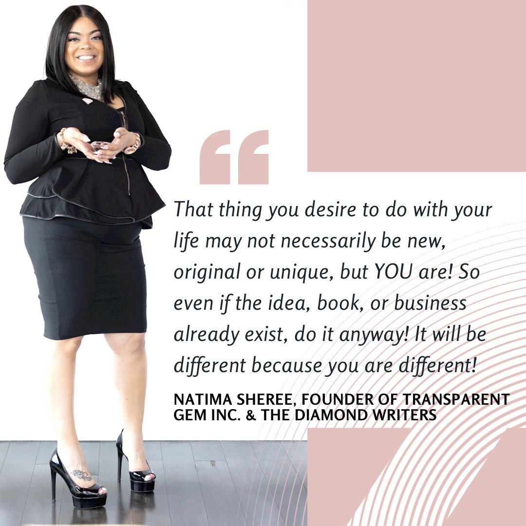 Natima_Sheree's tweet photo. Sure, there are hundreds of restaurants, books, skin care products, clothing lines, event and party venues, etc. but none of them have your style, vibe or creativity. Never let what already exist discourage you from creating!! 

 👑✍🏼 https://t.co/VXQDFMRq46