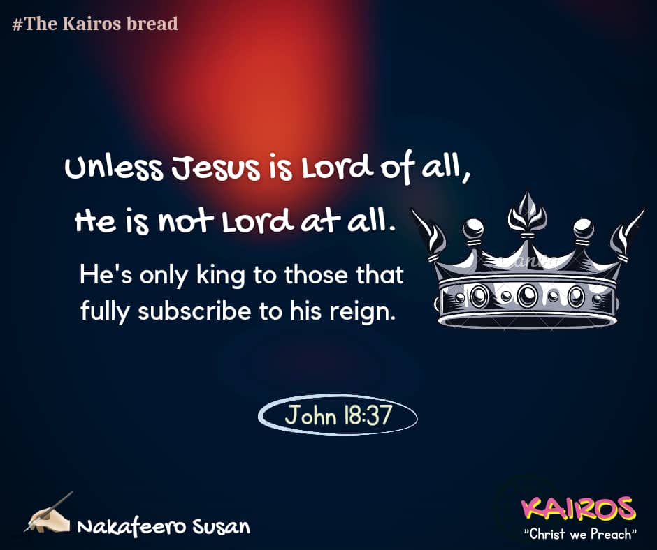 WakayinjaP's tweet photo. Pilate therefore said unto him, Art thou a king then? Jesus answered, Thou sayest that I am a king. To this end was I born, and for this cause came I into the world, that I should bear witness unto the truth. Every one that is of the truth heareth my voice. 
John 18:37 https://t.co/XR1I7xS8Zk