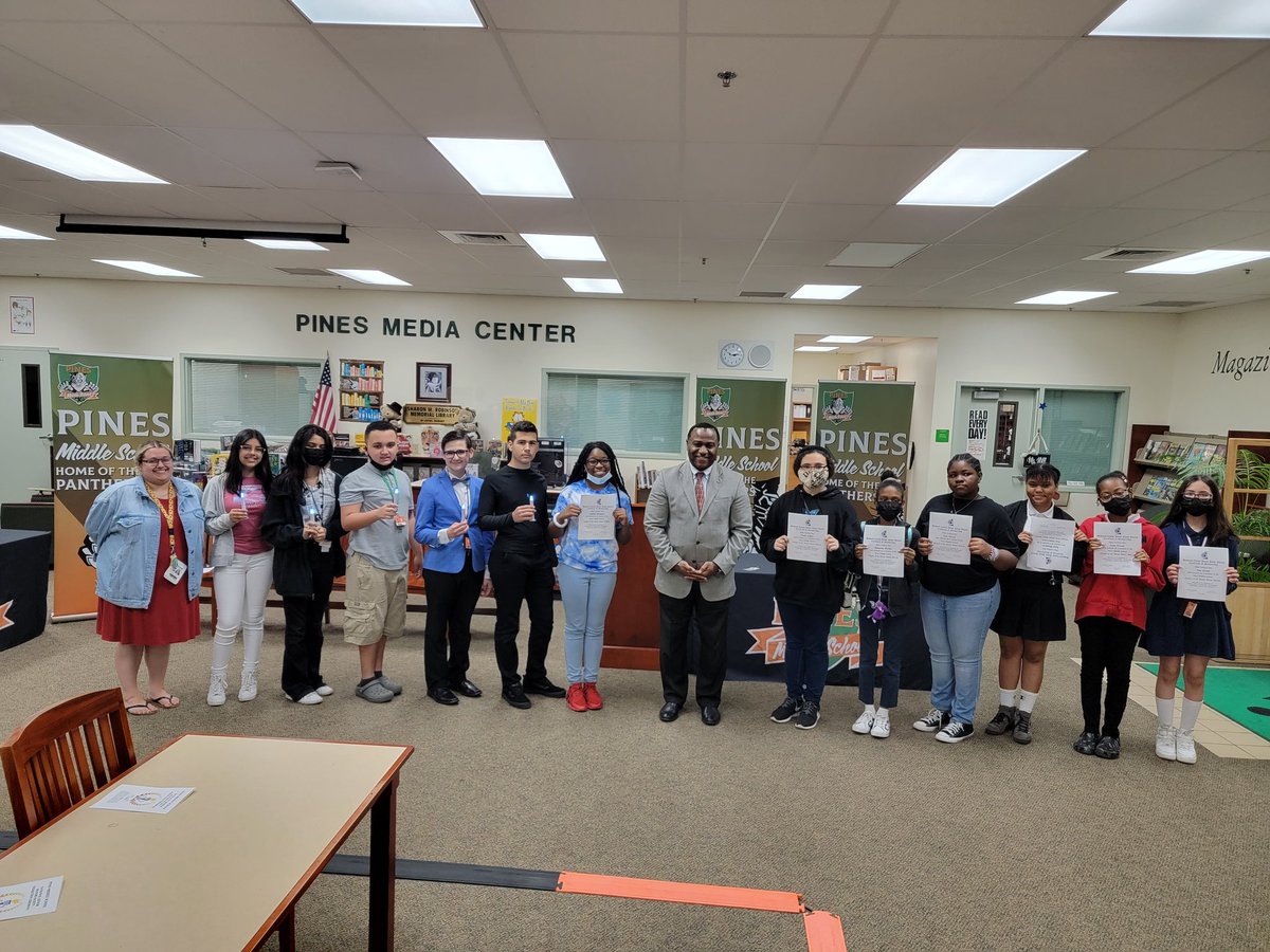 National Junior Honor Society induction event! Very proud of our scholars! #GoPanthers 🐾🐆