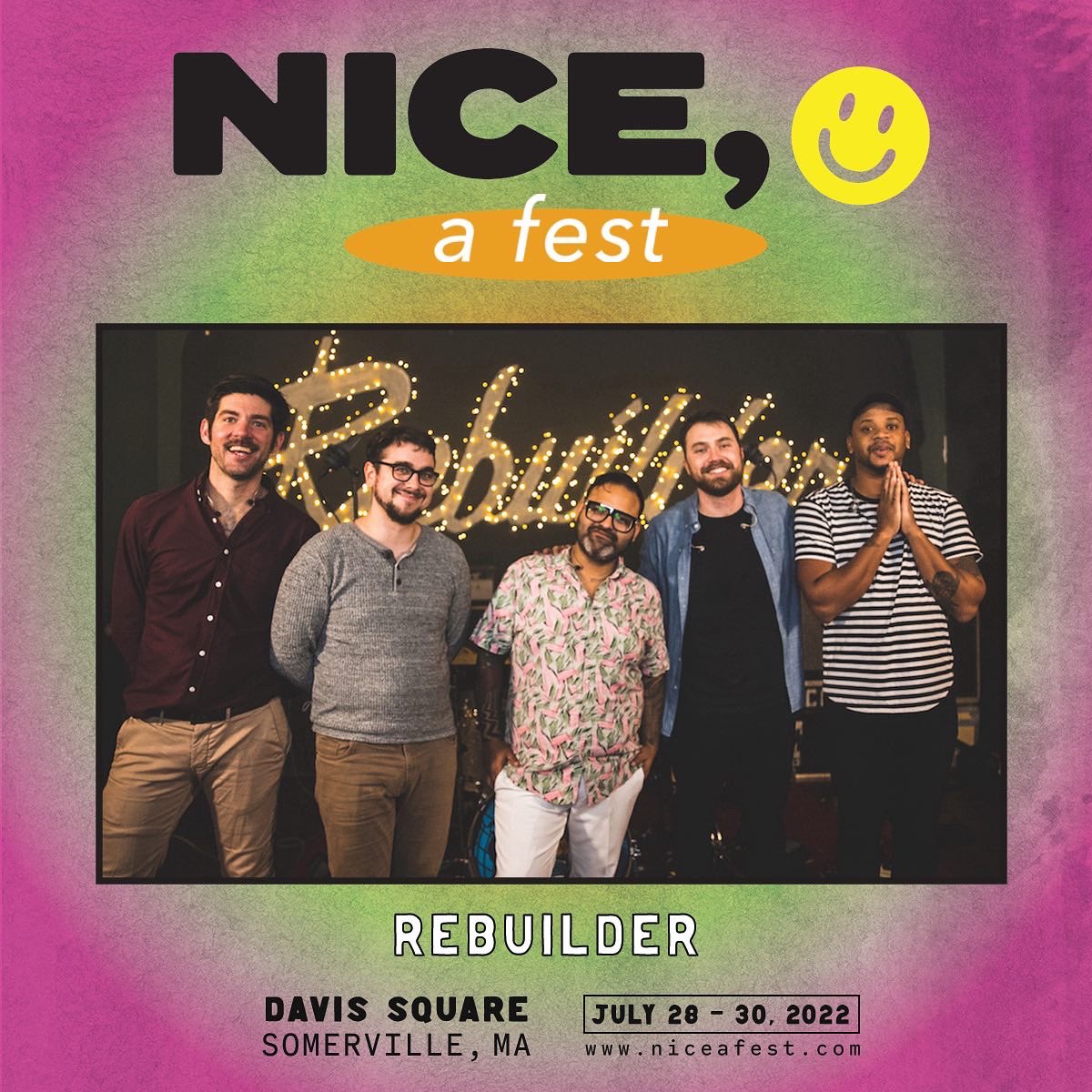 niceafest's tweet image. I hear you are super into @RebuilderBoston - Sounds like you have good taste - We’re so excited that they are playing NICE, a fest this year! If you reallly love them like you say you do, make sure to catch @TeamTCAS and Bad Idea USA to get a little punk rock in this July! 🙂
