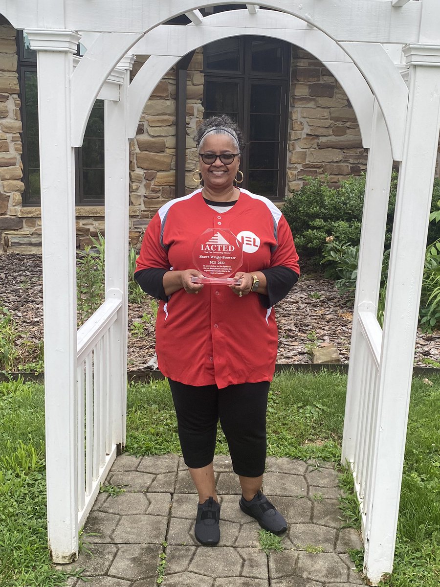 JELCC's tweet photo. Congratulations Shawn Wright-Browner for earning the IACTED Outstanding Director award! Thank you for your leadership  #CareerTechnicalEducation #CTE @Director_JELCC @msdwt https://t.co/iMgUDodb5h