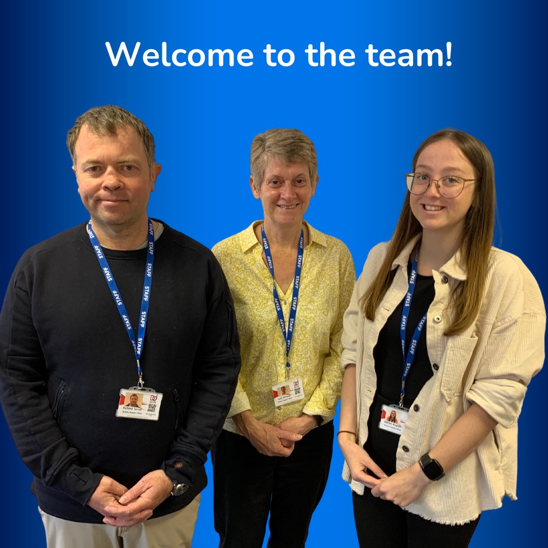 DSNonline's tweet photo. A very warm welcome to Richard, Lynn and Bethan who have recently joined @deafnesssupportnetwork_online as Sensory Support Officers💙🙌
Keep an eye on our socials for our profile blogs on our new starters! For the latest roles, go to our website or email hr@dsnonline.co.uk #jobs https://t.co/wHyLcVGN1R