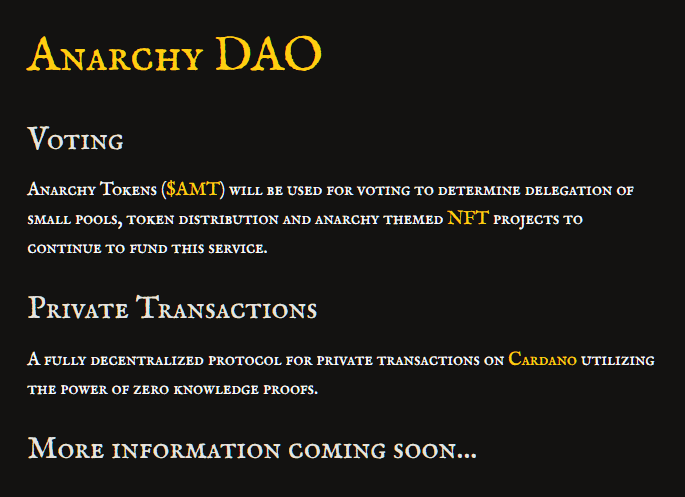 Anarchy Machine | Cardano Stake Bot tweet media