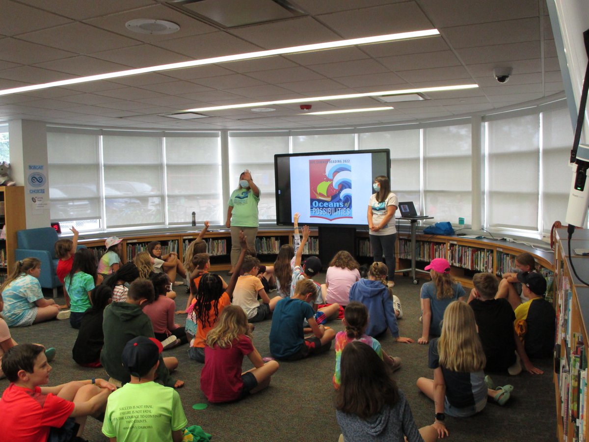 BPL Librarians visited Beverly to tell us about the Summer Reading Program!  Sign up online -- the fun begins on June 10! #BPSLibraries <a href="/Beverly_Bobcats/">Beverly Elementary</a> <a href="/baldwinlib/">Baldwin Library</a>