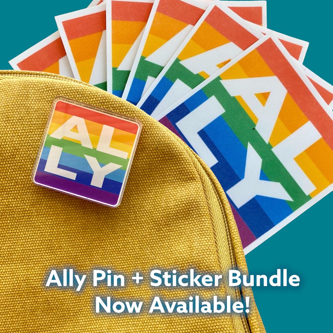 leedsprintco's tweet photo. #Ally #Pride bundle is now available on the store! Link in bio! #gay #sticker #store https://t.co/6L7o8cFExS