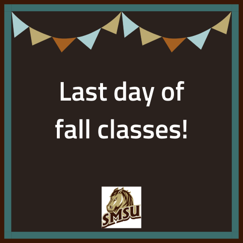 #MustangFamily - WE DID IT! Today is the last day of regular classes for the fall 2022 semester! 🐴🎉 #MustangSuccess
