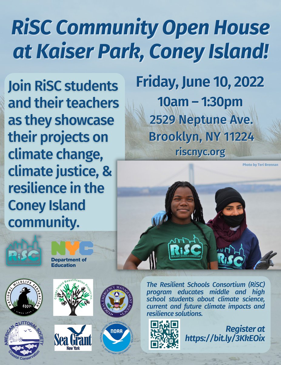 Youth showcase projects on climate change and climate justice.  To RSVP, go to bit.ly/3KkEOix
<a href="/EddieMark718/">Eddie M</a> @Daph_NYC_  <a href="/CMAriKagan47/">Council Member Ari Kagan</a> <a href="/FrontusAD46/">FrontusAD46</a>