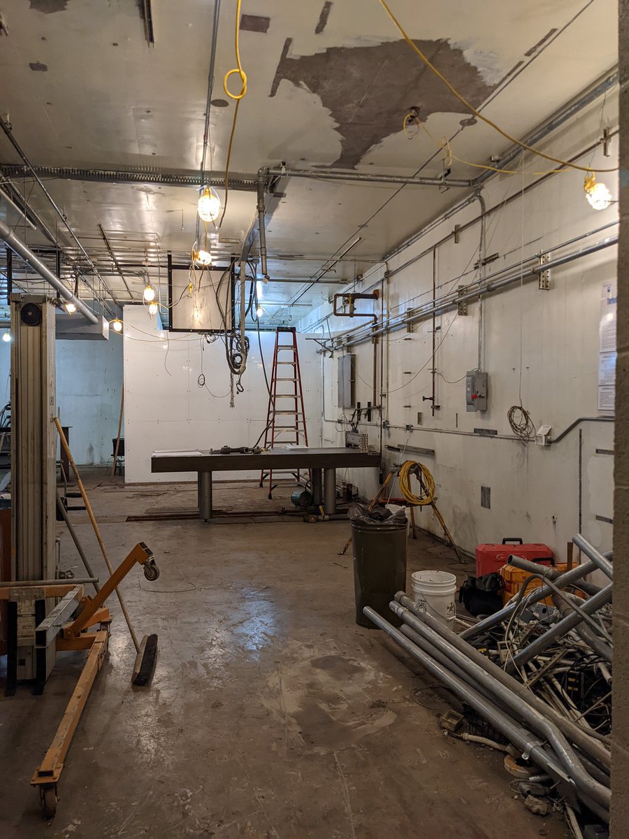 GimasLab's tweet photo. Renovations in our lab have started! I am really excited to soon have a working lab for all our students and their experiments 😃 #stemresearch #instrumentation #aerodynamics #engineering https://t.co/keCuGqYHX3